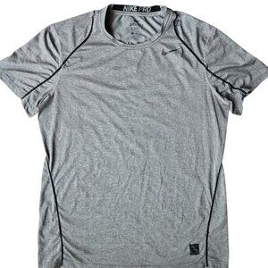 Nike Pro Men's Short Sleeve Gray Tee Men's Large
